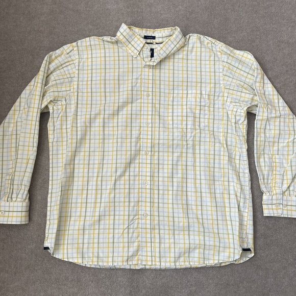 GAP Other - Gap Shirt Mens XL Plaid Button Down Classic Fit Lightweight Office Casual